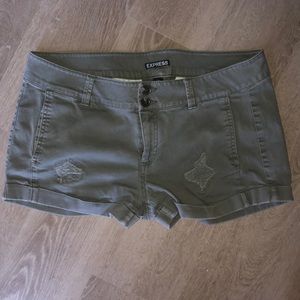 Express Army Green Shorts sz 10